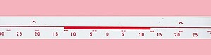 4.5 mm Standard Gauge Needle Position Number Tape